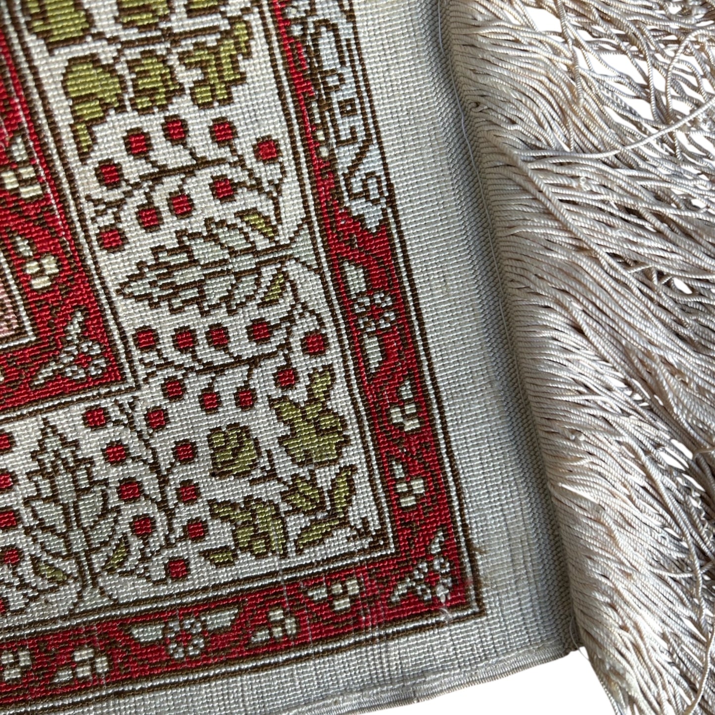 Tapis en soie sur soie Hereke Signé Mehrab Design - 65 x 44 cm