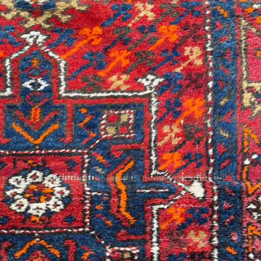 Tapis oriental de couloir vintage fait main – d'orient – 300 x 82 cm