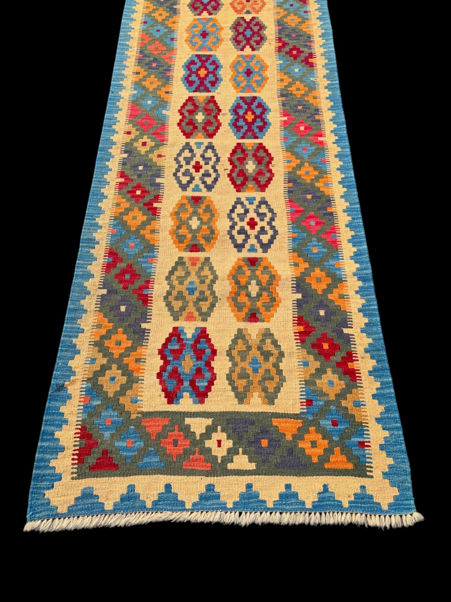 Kilim de Couloir fait main 300cm X 85cm