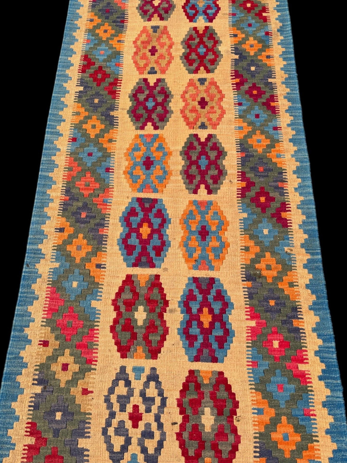 Kilim de Couloir fait main 300cm X 85cm