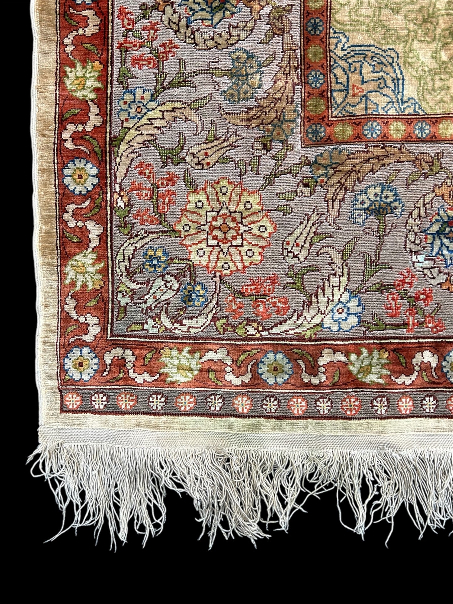 Tapis Turc - origine d'Hereke - 132 x 91 cm