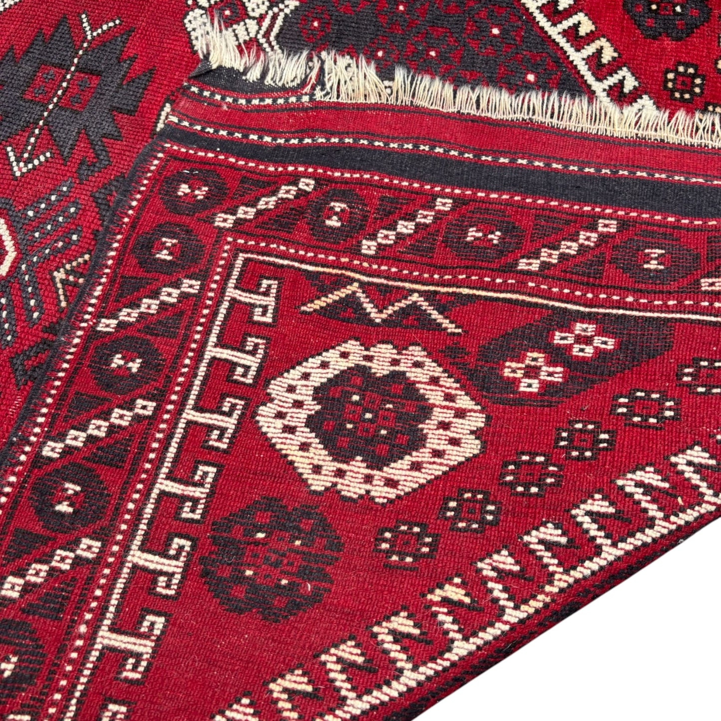Tapis Oriental Vintage Noué Main – 158 x 108 cm – Pièce Unique