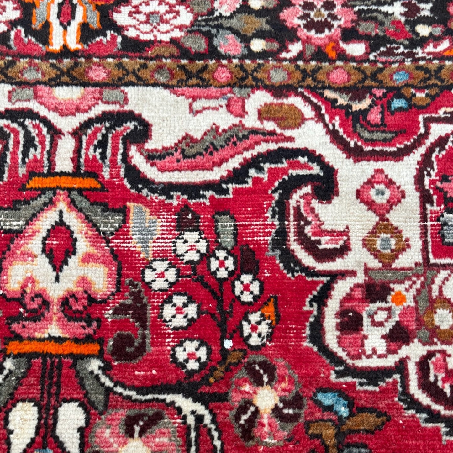 Grand Tapis Oriental Vintage Noué Main – 310 x 154 cm – Runner Grand Format