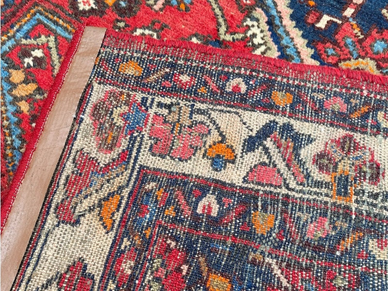 Tapis Oriental Vintage Noué Main – Laine Naturelle – 189 x 125 cm – Pièce Unique