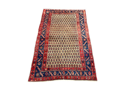 Tapis Oriental - Hamadan - Vintage Fait Main Laine – Rug Handmade – 201 X 131 cm