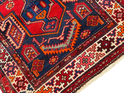 Tapis Oriental Vintage Fait Main Laine – Rug Handmade – 211 X 112 cm