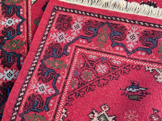 Tapis Oriental Vintage Fait Main Laine – Rug Handmade – 136X70 cm