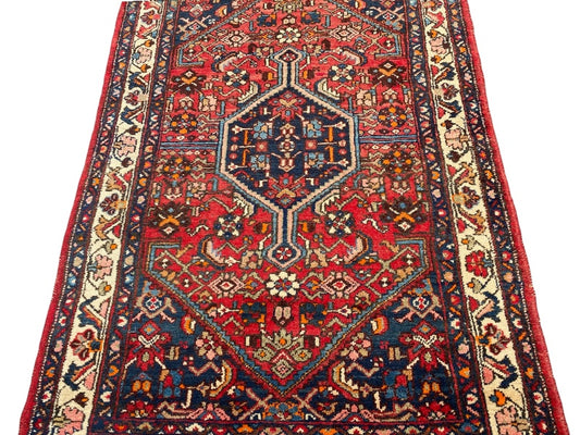 Tapis Oriental Vintage Fait Main Laine – Rug Handmade – 189 X 125 cm