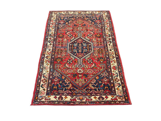 Tapis Oriental Vintage Fait Main Laine – Rug Handmade – 189 X 125 cm