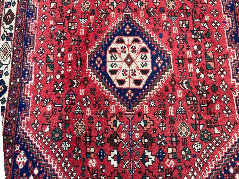 Tapis Oriental Vintage Noué Main – Laine sur Coton – 151 x 102 cm – Pièce Unique