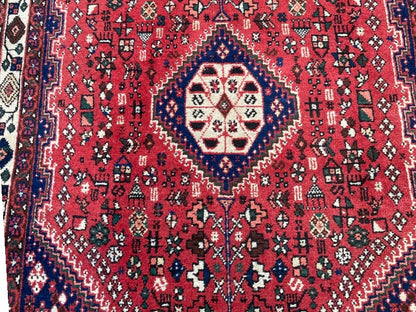 Tapis Oriental Vintage Noué Main – Laine sur Coton – 151 x 102 cm – Pièce Unique