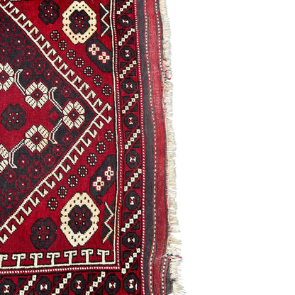 Tapis Oriental Vintage Noué Main – 158 x 108 cm – Pièce Unique