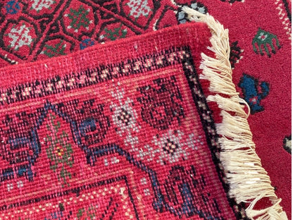 Tapis Oriental Vintage Fait Main Laine – Rug Handmade – 136X70 cm