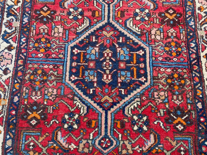 Tapis Oriental Vintage Noué Main – Laine Naturelle – 189 x 125 cm – Pièce Unique