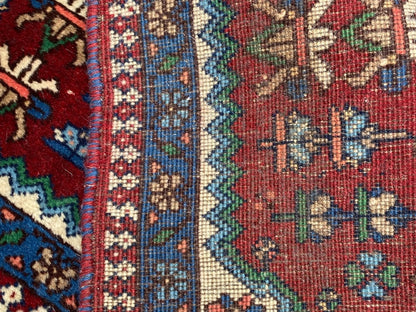 Tapis Oriental Vintage Fait Main Laine – Rug Handmade – 90 X 57 cm