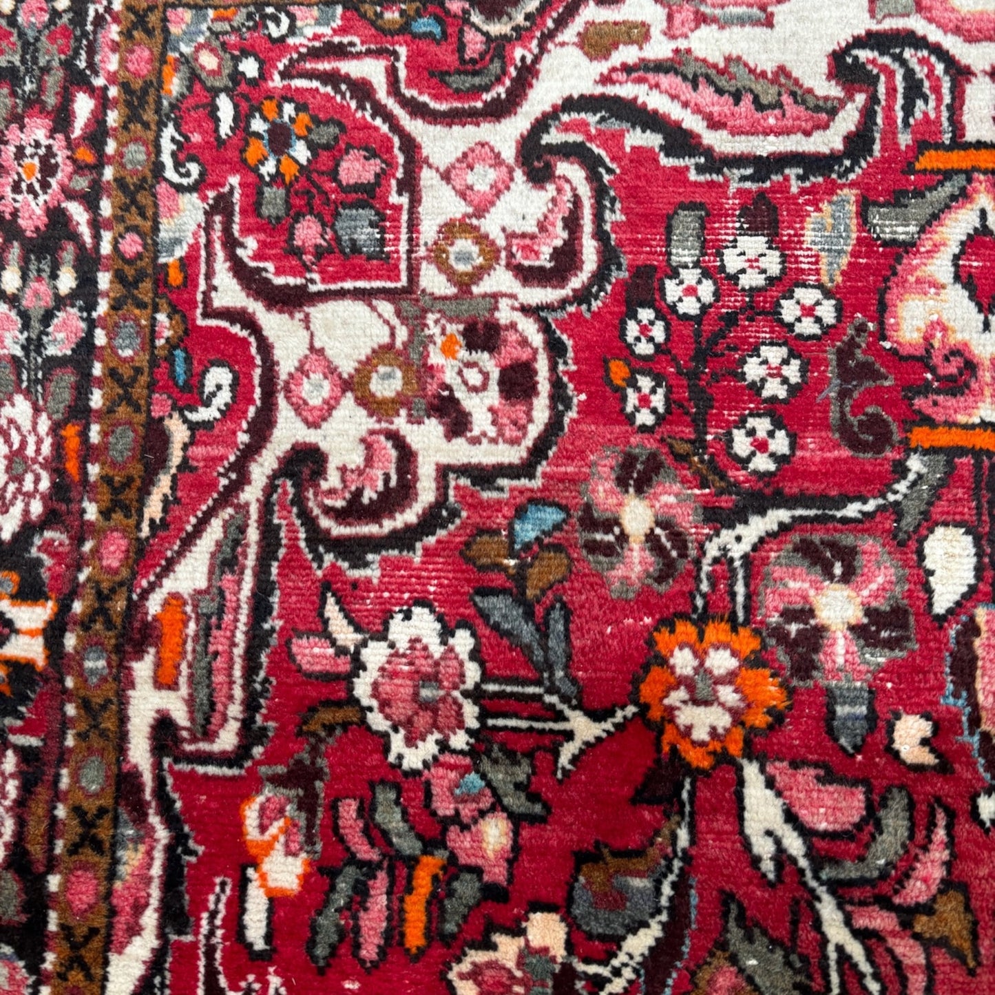 Grand Tapis Oriental Vintage Noué Main – 310 x 154 cm – Runner Grand Format