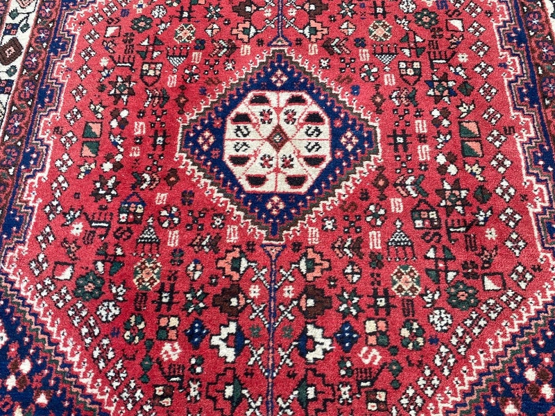 Tapis Oriental Vintage Noué Main – Laine sur Coton – 151 x 102 cm – Pièce Unique