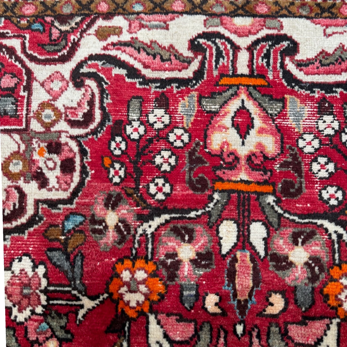 Grand Tapis Oriental Vintage Noué Main – 310 x 154 cm – Runner Grand Format