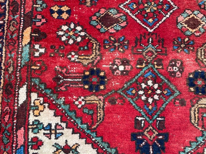 Tapis Couloir Runner Oriental Vintage – Noué Main – Laine – 281 x 102 cm