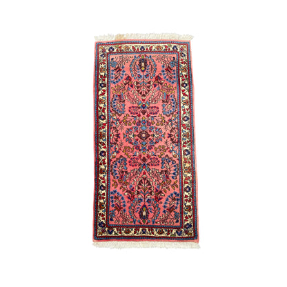 Tapis Oriental Vintage Fait Main Laine sur coton – Rug Handmade – 137 X 67 cm - Lilian