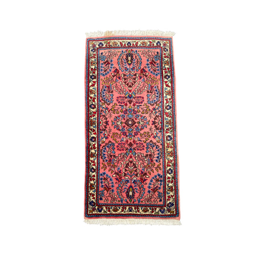 Tapis Oriental Vintage Fait Main Laine sur coton – Rug Handmade – 137 X 67 cm - Lilian