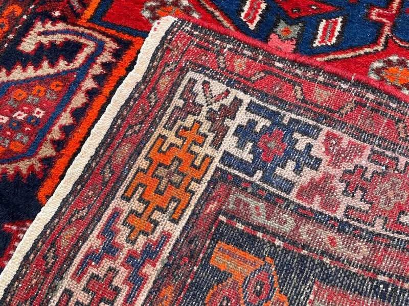 Tapis Oriental Vintage Fait Main Laine – Rug Handmade – 211 X 112 cm