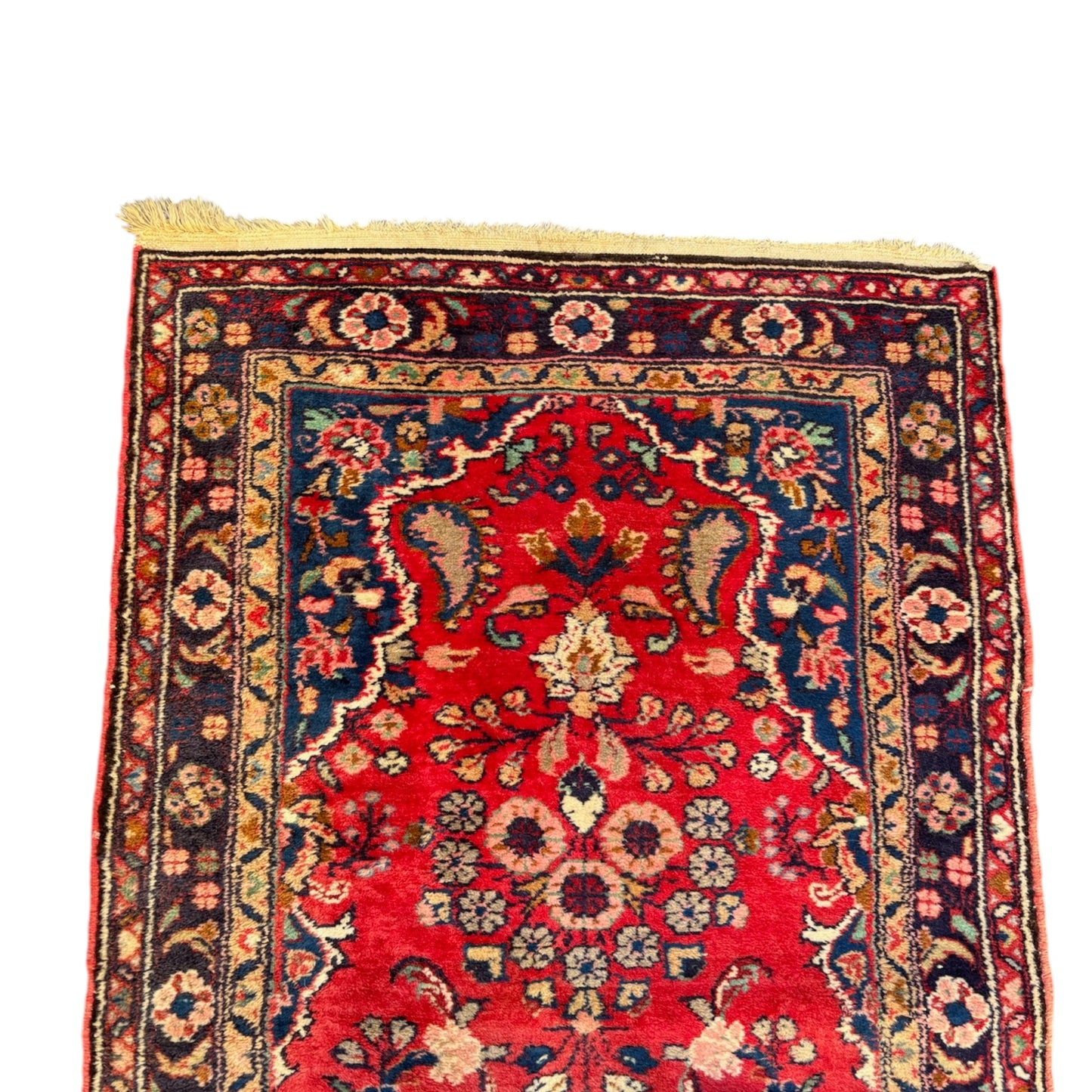 Tapis oriental vintage fait main – tapis d'orient – 295 x 84 cm - tapis de couloir runner