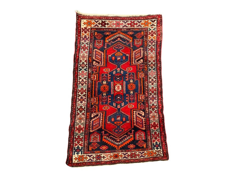 Tapis Oriental Vintage Fait Main Laine – Rug Handmade – 211 X 112 cm