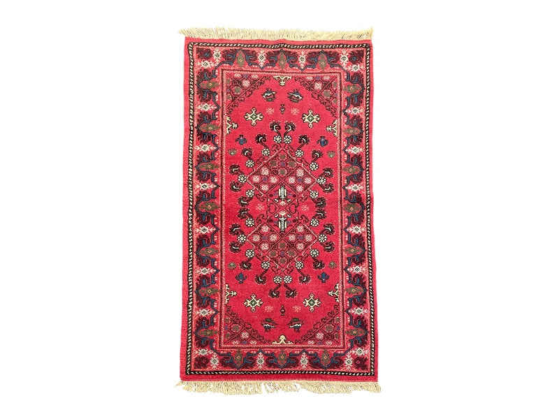 Tapis Oriental Vintage Fait Main Laine – Rug Handmade – 136X70 cm