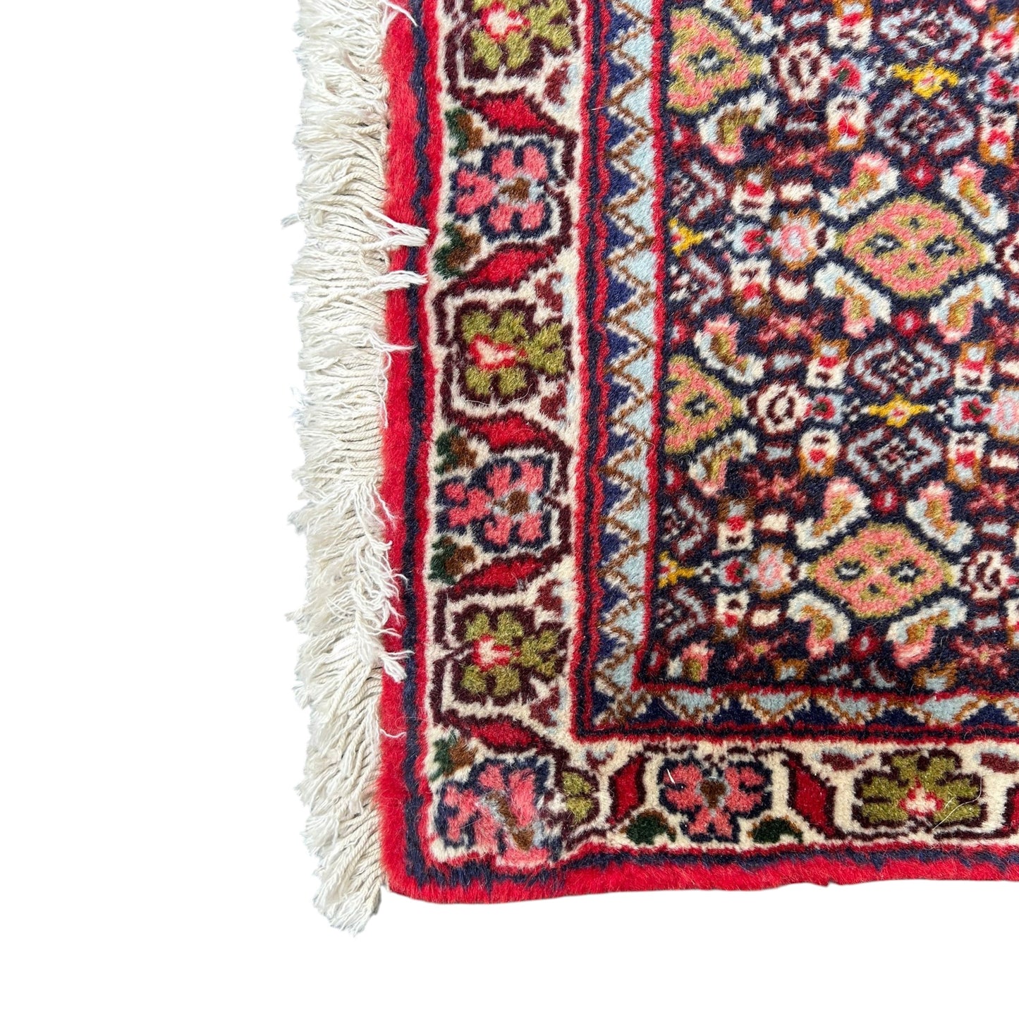 Tapis Oriental Vintage Fait Main Laine – Rug Handmade – 100 X 74 cm