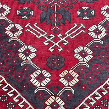 Tapis Oriental Vintage Noué Main – 158 x 108 cm – Pièce Unique