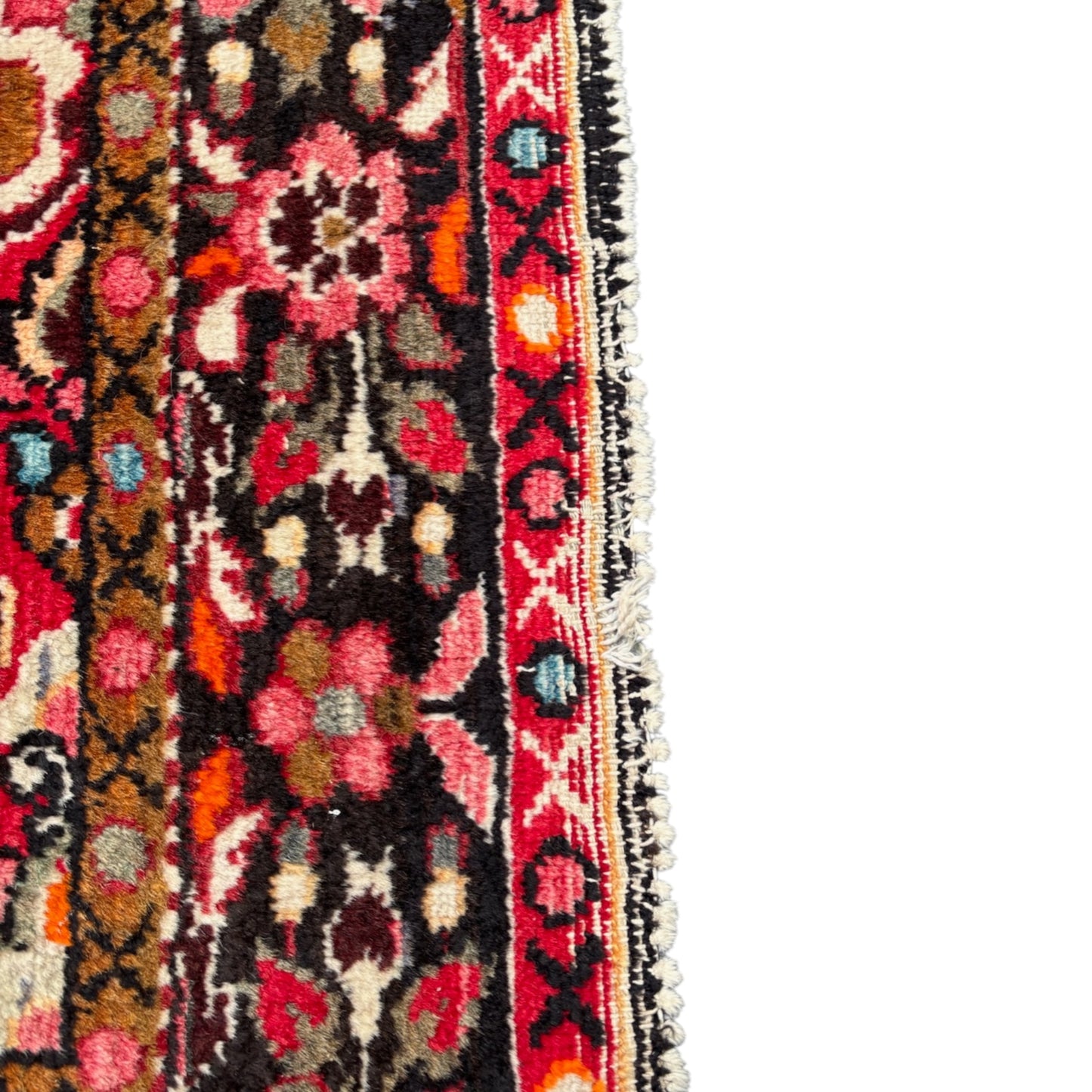 Grand Tapis Oriental Vintage Noué Main – 310 x 154 cm – Runner Grand Format