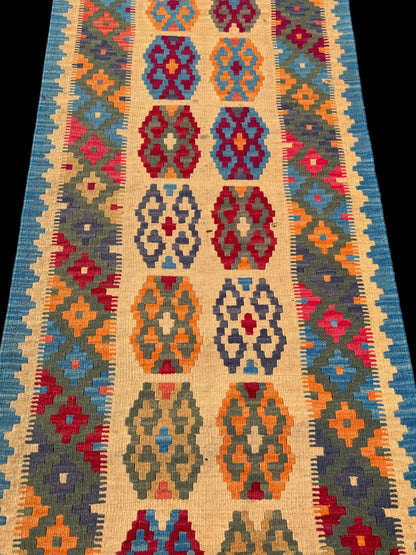 Kilim de Couloir fait main 300cm X 85cm