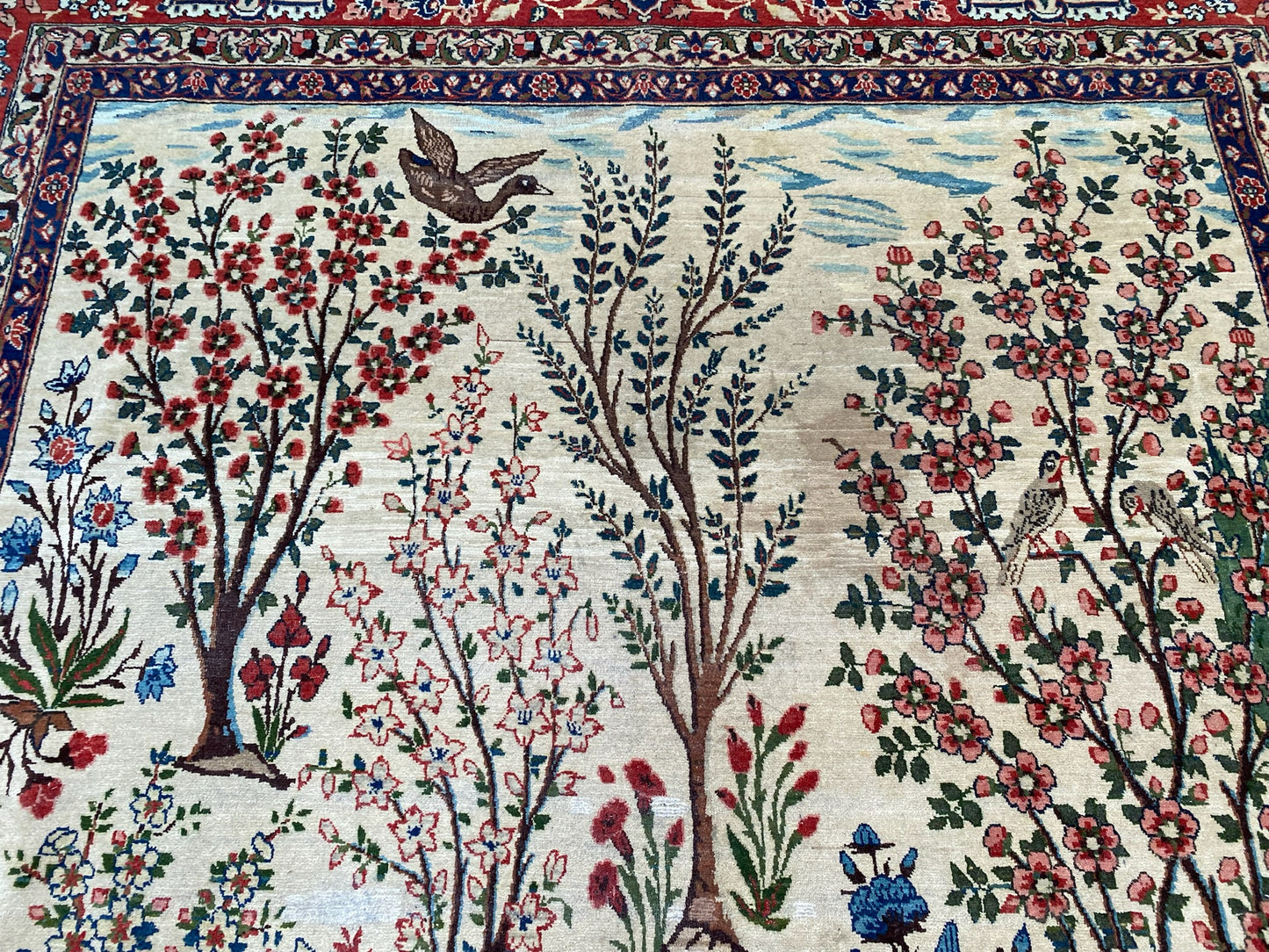 Tapis oriental vintage fait main – Perse - Tabriz – 310 x 205 cm - Grand tapis de collection