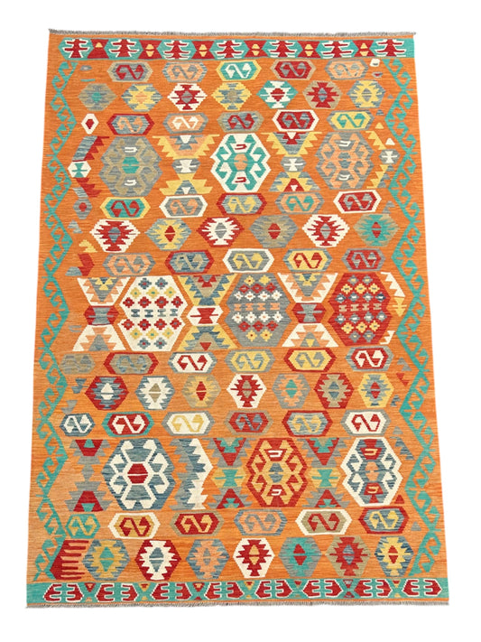 Kilim - afghan - Modern art deco de designer