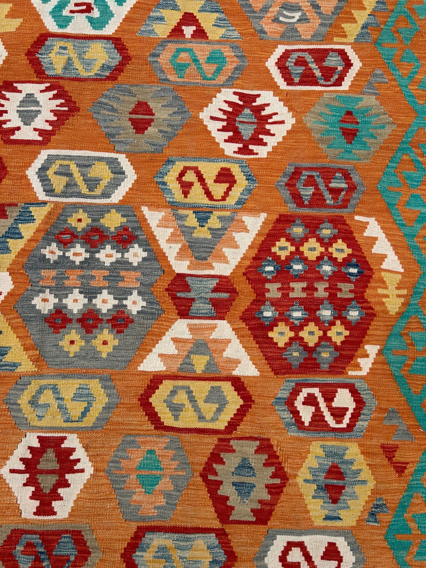 Kilim - afghan - Modern art deco de designer