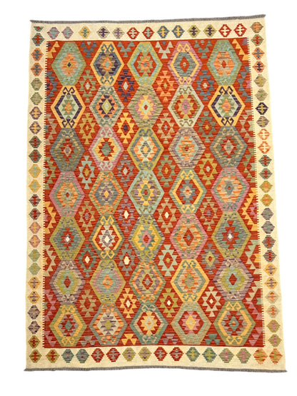 Kilim - afghan - Modern art deco de designer
